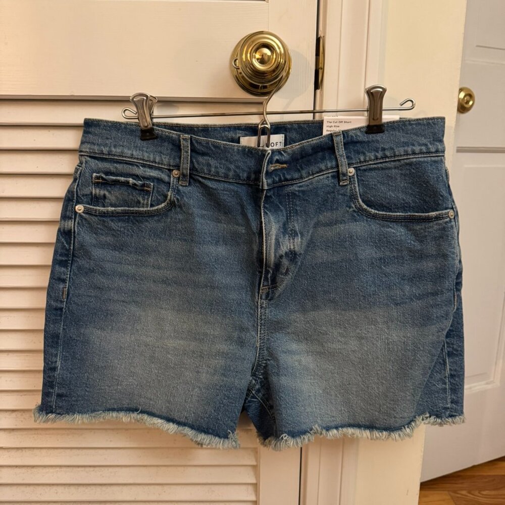 Loft Denim Cut-Off Short, Size 30